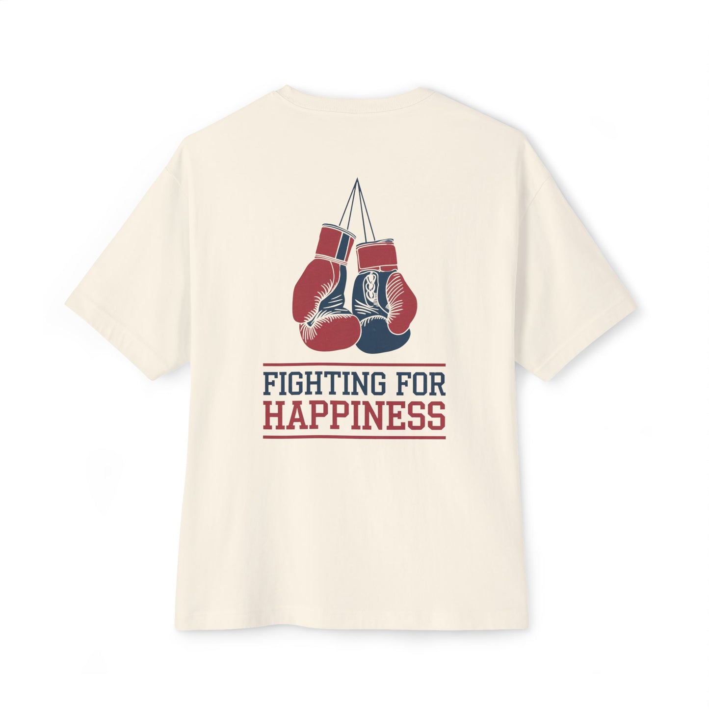Fighting For Happiness Boxing Gloves Unisex Tee