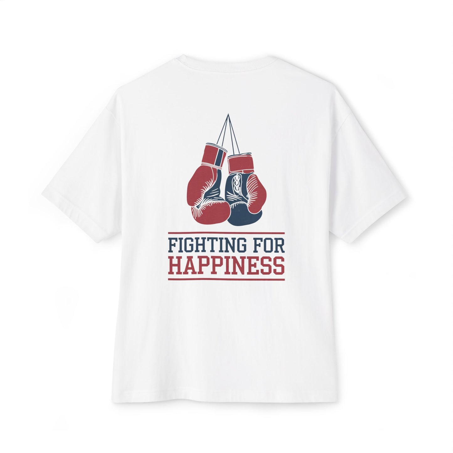 Fighting For Happiness Boxing Gloves Unisex Tee